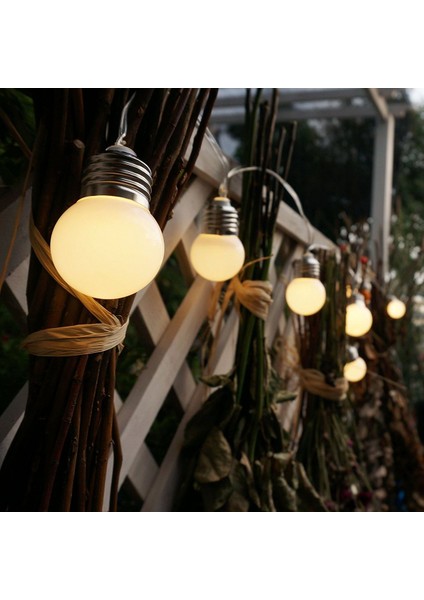 10 mt IP65 Dış Mekana Uygun Top LED Bahçe Aydınlatma Günışığı