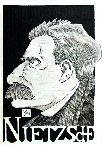 Bozidar Vucelic 24X18CM Orijinal Karikatür Tablo modelleri