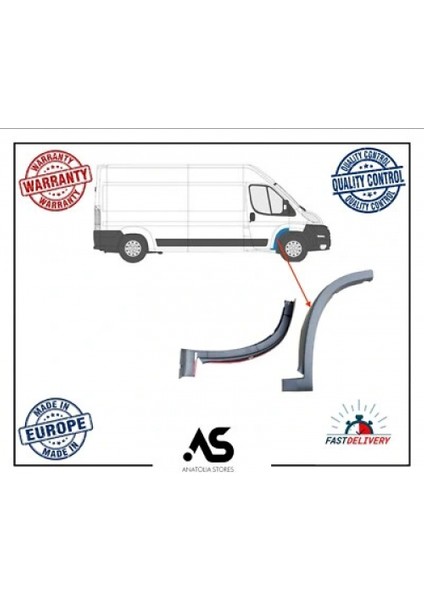 Ducato/boxer/jumper 2006- Ön Çamurluk Bandı Sağ Oem No (735465361)