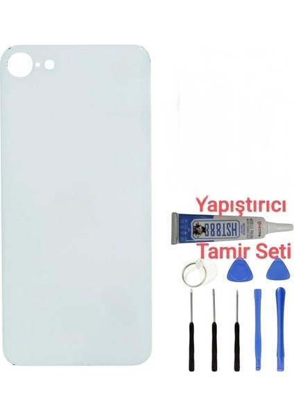 iPhone Se 2020 Uyumlu Arka Kapak Pil Kapağı + Yapıştırıcı+Tamir Set Hediye