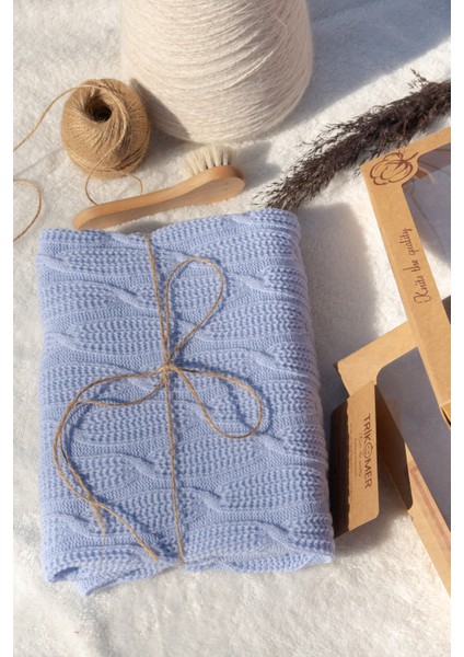 Triko Örme Mevsimlik Ultra Yumuşak Dokulu Kutulu Bebek Battaniyesi fırsatları