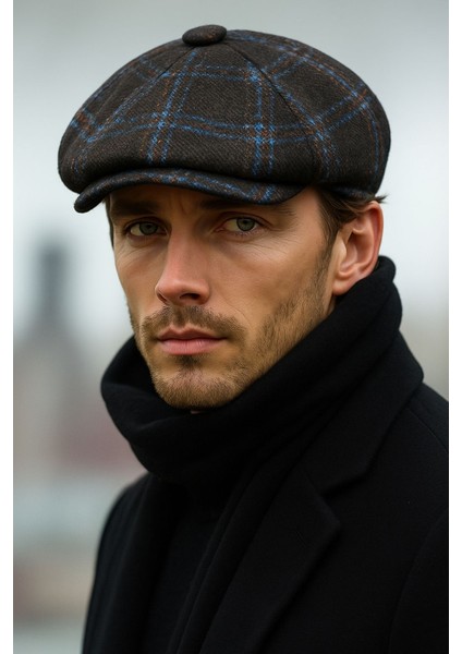 Erkek Klasik Italyan Kaşe Kasket Şapka