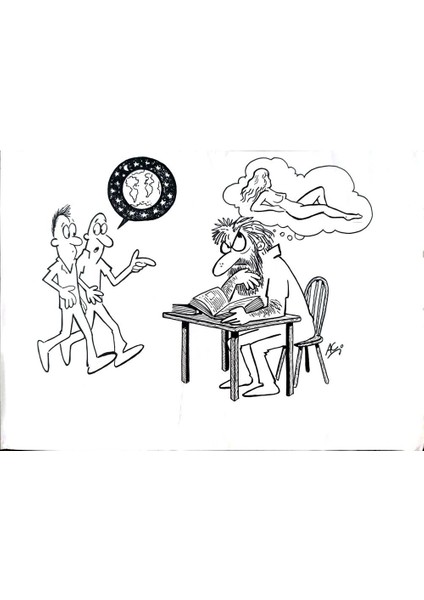 Afonso Carlos Fernandes 29X21CM Orijinal Karikatür Tablo modelleri