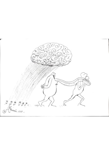 Ali Divandari 29X21CM Orijinal Karikatür Tablo modelleri