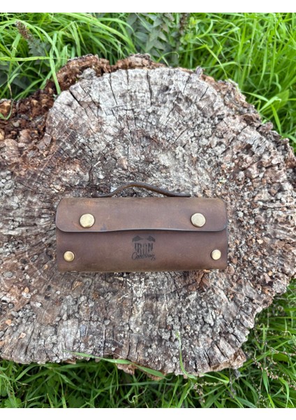 Deri Kılıflı Kavanoz Seti –deri Kamp Baharatlık-Deri Kamp Kahvaltılık Baharat, Bal,reçel,kahve