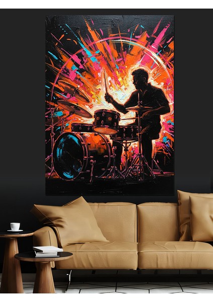 Rock Müzik Grubu Konseri Dekoratif Kanvas - Mdf Ahşap Tablo modelleri