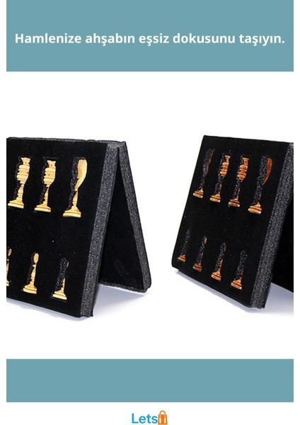 Ahşap El Yapımı Zarif Detaylı Satranç Taşı Seti 32 Adet fiyatları