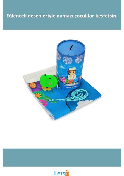 Yumuşak Dokulu Eğlenceli Oğluma Seccade Kumbara Hediyeli fiyatları