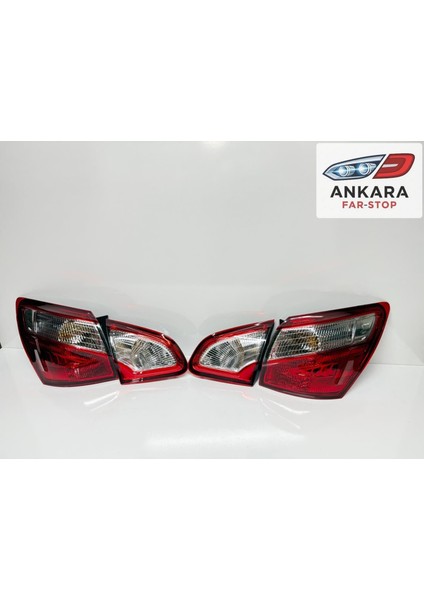 Nissan Qashqai 2010 - 2013 Stop Lambası Sağ - Sol Iç ve Dış Takım (Ledli Tip Toplam 4 Adet Stop) fiyatları