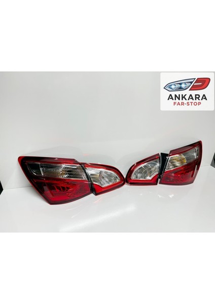 Nissan Qashqai 2010 - 2013 Stop Lambası Sağ - Sol Iç ve Dış Takım (Ledli Tip Toplam 4 Adet Stop) modelleri