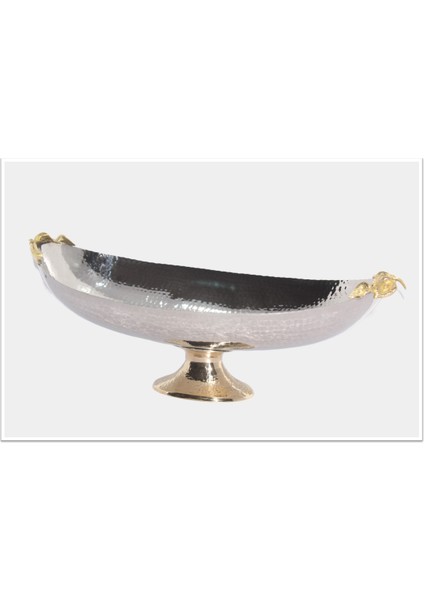 Çelik Pirinç Aksesuarlı Gondol Yemişlik 47X17X19CM