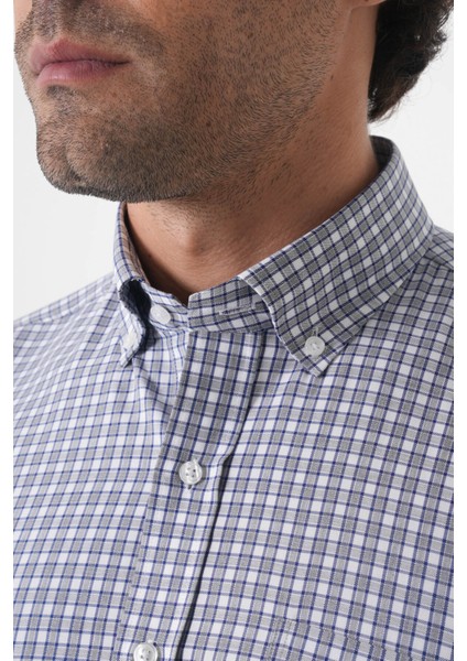 Regular Fit Paşa Yaka Pamuk Gri Erkek Gömlek GMEKS4K242008_D55 indirimleri