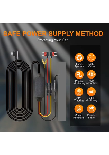 Araç Içi Kamera Dvr Dash 1080P Full Hd | Geniş Açı, Gece Görüş, Wi-Fi, Gps Destekli