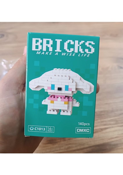 Bricks Hello Kitty ve Cinnemorol Karakter Figürü 3D Yapboz Puzzle Yapı Oyuncakları Mini Blok 2li Set fırsatları