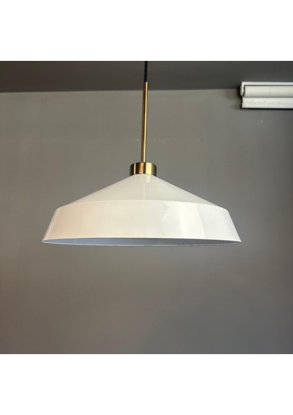 Lema Beyaz Tekli Avize Ince Eskitme Başlık Sarkıt Lamba Restoran Cafe Salon Avizeleri modelleri