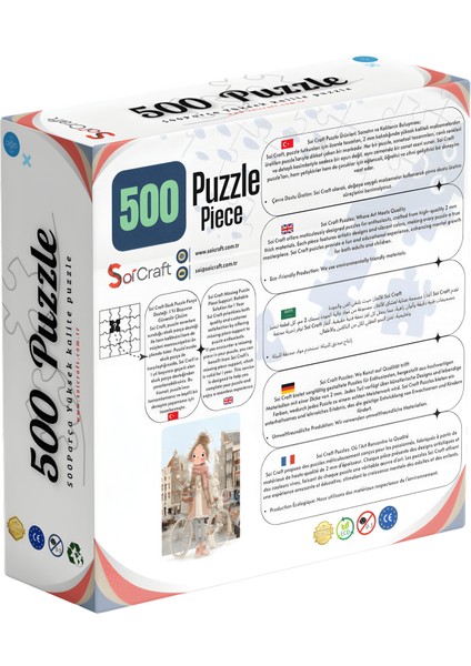 500 Parça Puzzle Pembe Atkılı Kızın Hikayesi modelleri