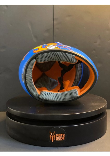 SY118 Iskelet (Skull) Desenli Çocuk Motosiklet Kaskı Full Face Pp Materyal Ece Onaylı (5-12 Yaş) modelleri