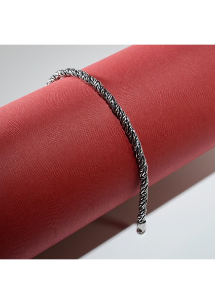 3n Burma Tilki Kuyruğu Gümüş Bileklik