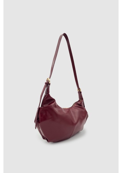 Lilsa Ayarlanabilir Askılı Yumuşak Form Baget Omuz Çantası Bordo indirimleri