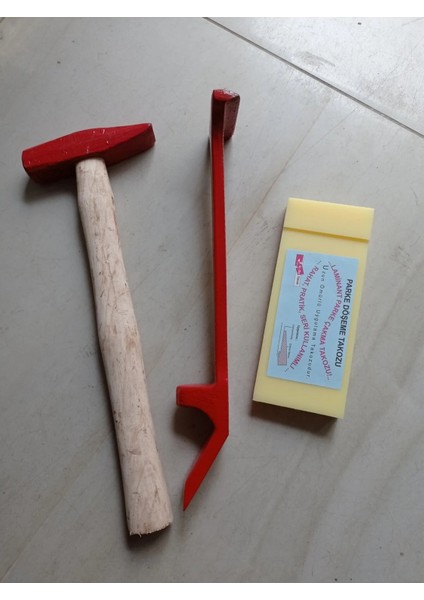 Laminant Parke Usta Seti Kestamid Döşeme Takozu 2 cm x 17 cm - Çekiç 500 Gr ve Çektirme Demiri 3 x 32 cm fiyatları