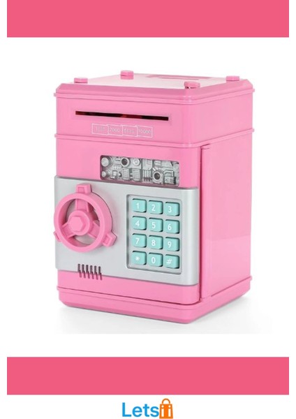 Şifreli Atm Kumbara Işıklı Sesli Uyarı Geniş Hazne 4 Haneli Şifreli Kasa indirimleri
