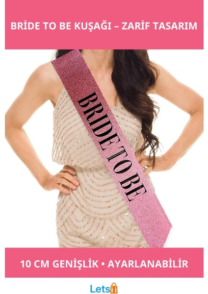 Pembe Bride To Be Kuşak Kemer Gelin Adayları Için