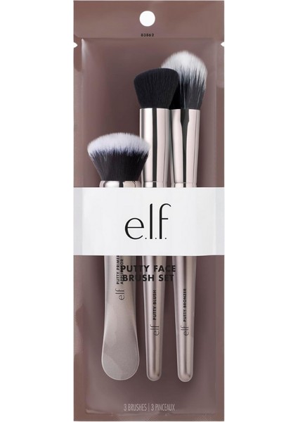 Putty Tools Trio 3 Parça Yüz Makyaj Fırçası Seti, Vegan fiyatları