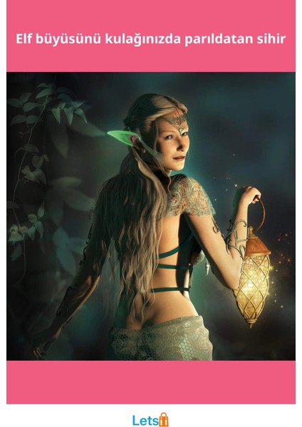 Karanlıkta Yanan Fosforlu Yumuşak Lateks Elf Kulağı 1 Çift fiyatları