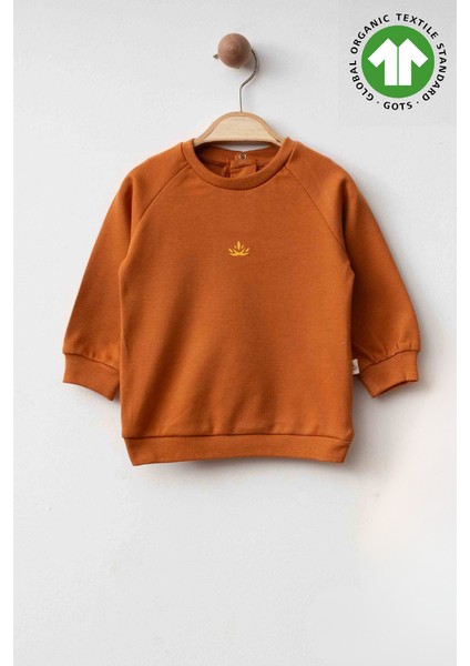 %100 Organik Pamuk Gots Sertifikalı Bebek Sweatshirt