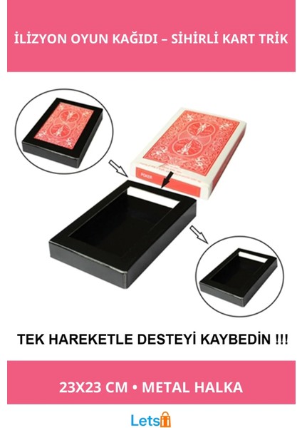 Sihirli Kaybolan Deste Oyun Kağıdı Ilizyon Oyun Kartı