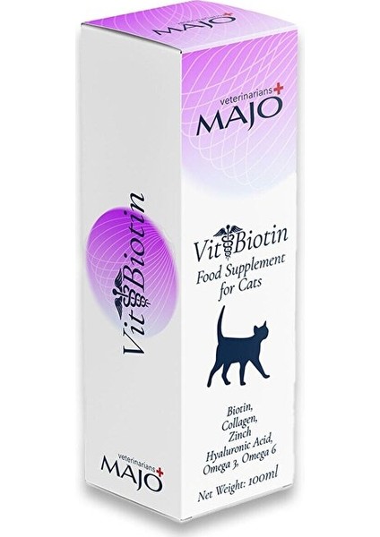 Vit+Biotin Kedi Tüy Sağlığı Yağı 100 ml
