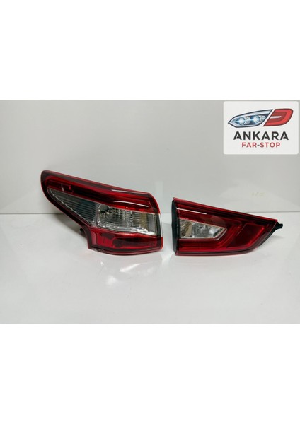 Nissan Qashqai 2014 - 2016 Stop Lambası Sol Iç ve Dış Takım (Toplam 2 Adet Stop) modelleri