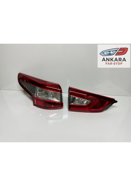 Nissan Qashqai 2014 - 2016 Stop Lambası Sol Iç ve Dış Takım (Toplam 2 Adet Stop) fırsatları