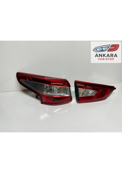 Nissan Qashqai 2014 - 2016 Stop Lambası Sol Iç ve Dış Takım (Toplam 2 Adet Stop) indirimleri