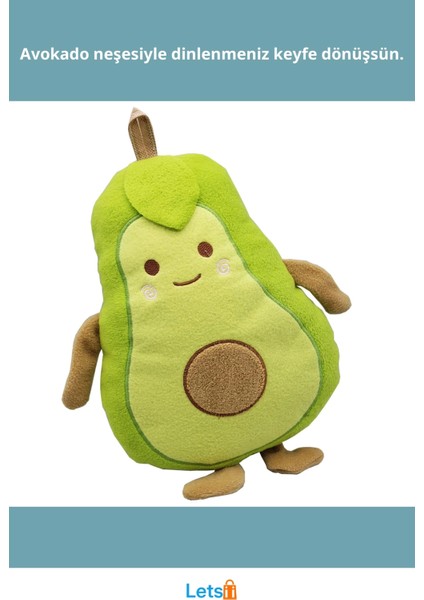 Yumuşak Polar Küçük Boy Avokado Yastık 35 cm x 30 cm fiyatları