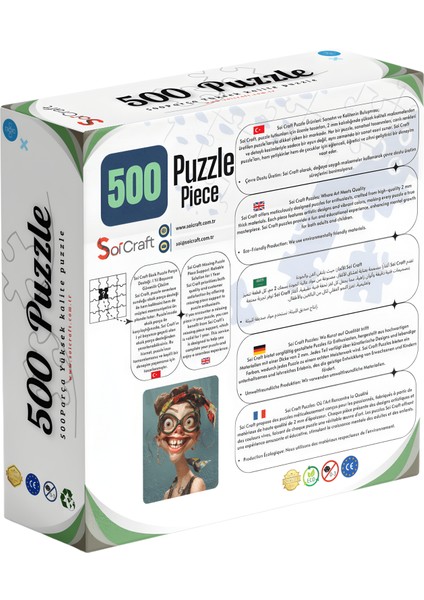 500 Parça Puzzle Karikatür Tadında Hayat modelleri