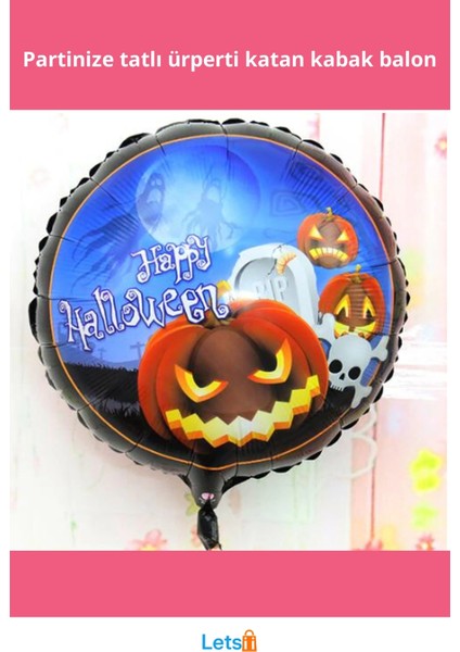 Happy Halloween Balkabağı Folyo Balon 18 Inç Parti Dekorasyonu fiyatları