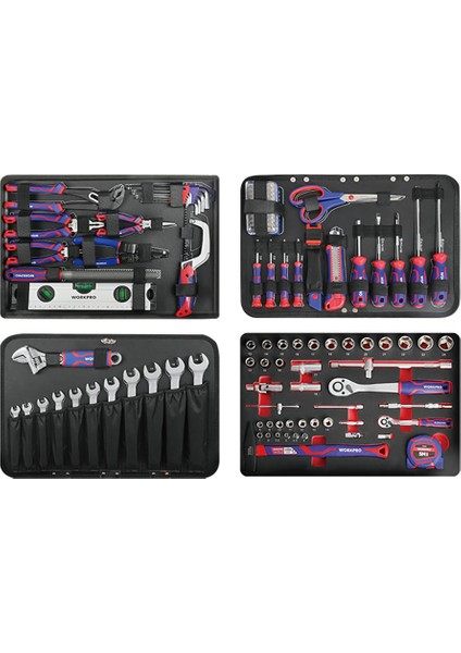 WP209089 145 Parça Cr-V Profesyonel El Aleti Tamir Seti Tamir Bakım Çantası fırsatları