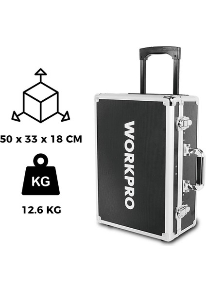 WP209089 145 Parça Cr-V Profesyonel El Aleti Tamir Seti Tamir Bakım Çantası indirimleri