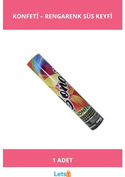 Rengarenk Parti Konfeti 50 gr Kutlama Malzemesi
