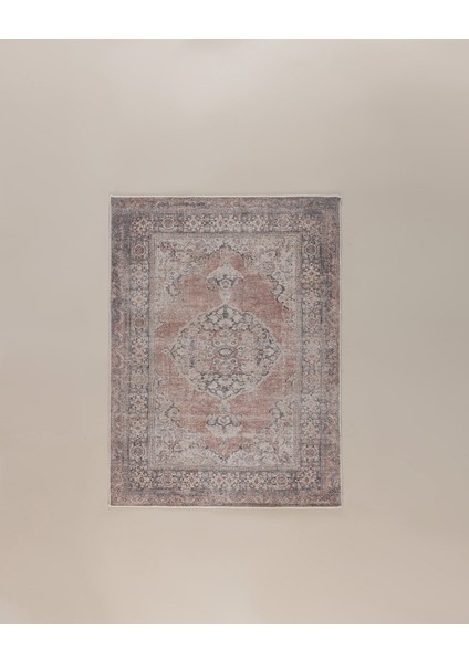 Floran Mandala Halı - Kiremit - 140X190 cm