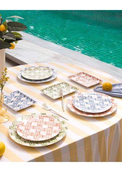 Colores 15 Parça Sunum Yemek Takımı - Renkli