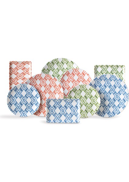 Colores 15 Parça Sunum Yemek Takımı - Renkli