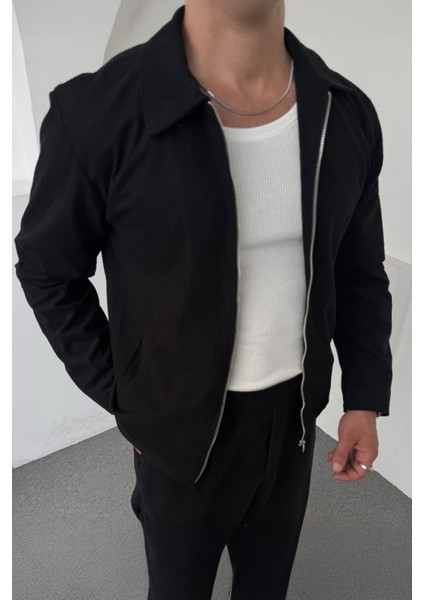 Slimfit Yakalı Astarlı Yan Cep Baggy Pantolonlu Kadife Takım fiyatları