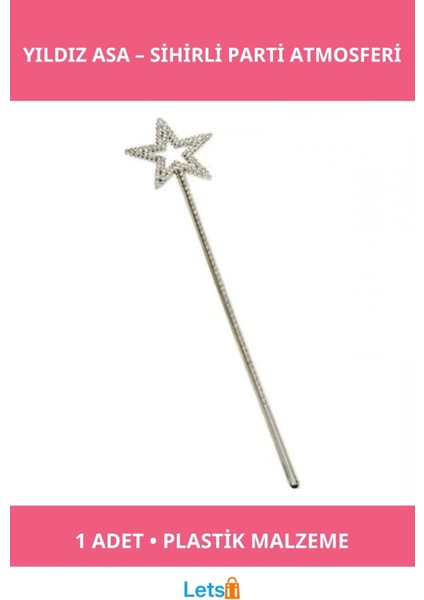 Renkli Sihirli Peri Asası Yıldız Asa