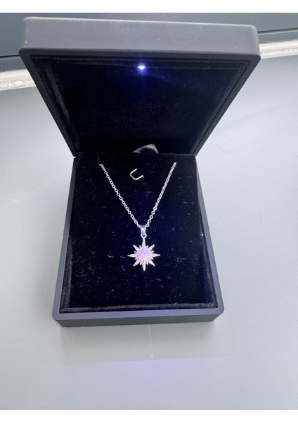 Gümüş Renk Güneş Kolye Çelik modelleri