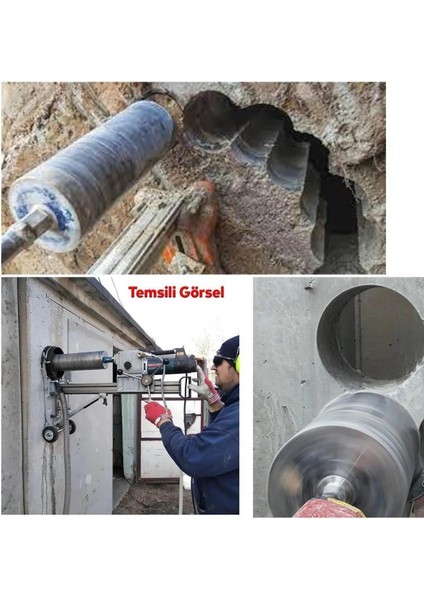 Elmas Karot Ucu 51 mm Beton Zemin Duvar Delme Delik Açma Panç Aparat Uç Deprem Numune Al Test fiyatları