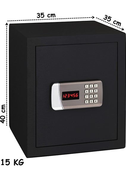 Ev ve Ofis Tipi Motorlu Şifreli 40 cm Çelik Para Kasası Güvenli Para Kasası fırsatları