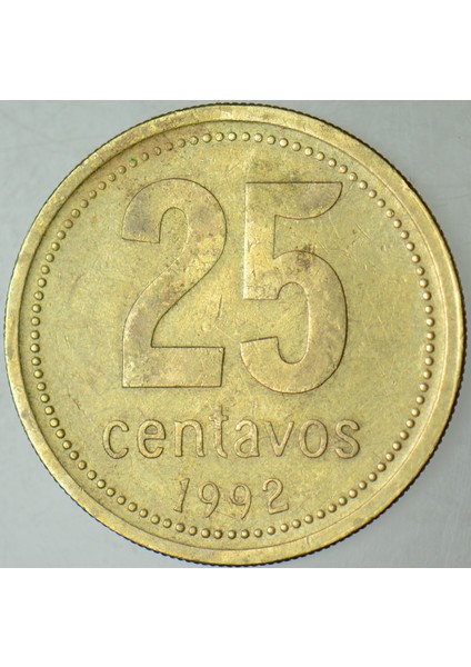 Arjantin 25 Centavos 1992 fiyatları