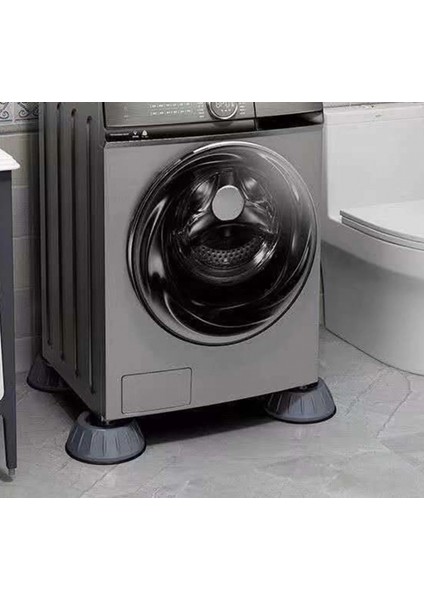 Çamaşır Makinesi Kayma ve Titreşim Engelleyici - Gürültü Emici Aparatlar 4 Lü Set (K95)